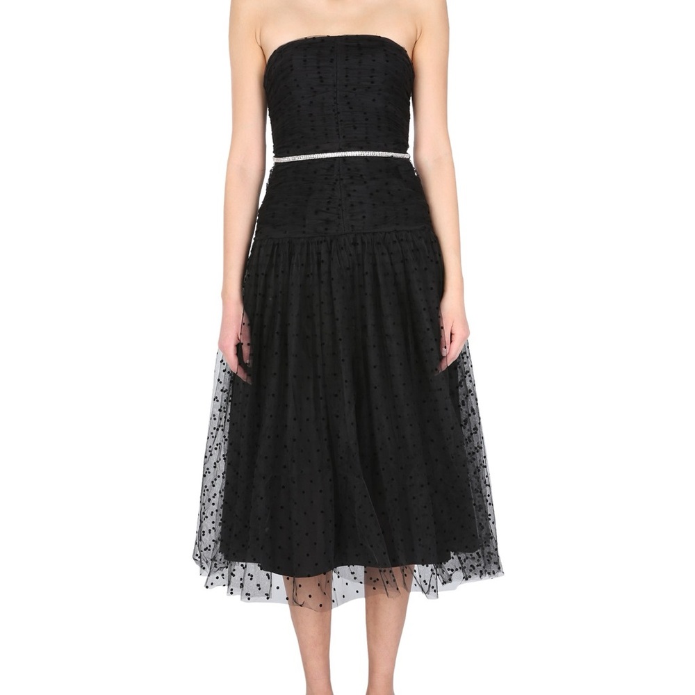 Self-Portrait dot mesh midi dress size 4
